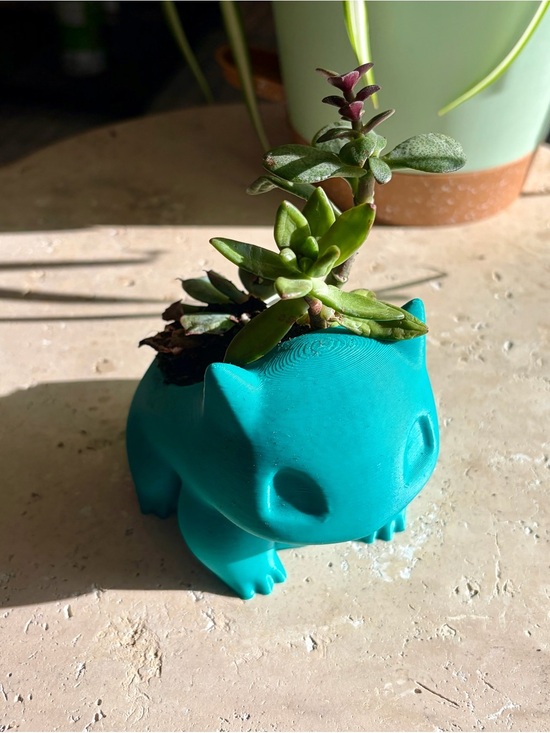 None Other - Bulbasaur Pokémon Planter Succulent Pot Cute Desk Decor Handmade